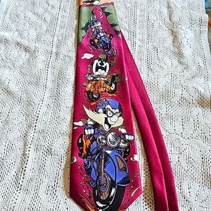 Looney Tunes Motorcycle Tie